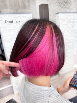 デミヘアー(Demi hair) ピンクアンブレラカラー