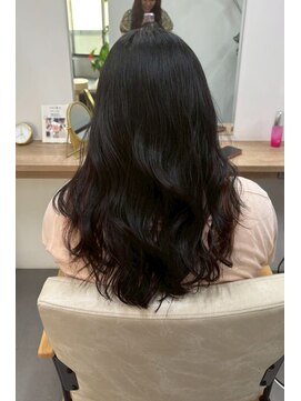 ヘアーアートシフォン 池袋西口店(Hair art chiffon) ダークパープル/ナチュラルショート/白髪ぼかし/縮毛矯正/池袋