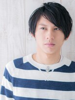 トニーアンドガイ メン 与野駅前店(TONI&GUY MEN)&nbsp;20代30代清潔感アッシュブラック七三分けメンズショートl与野