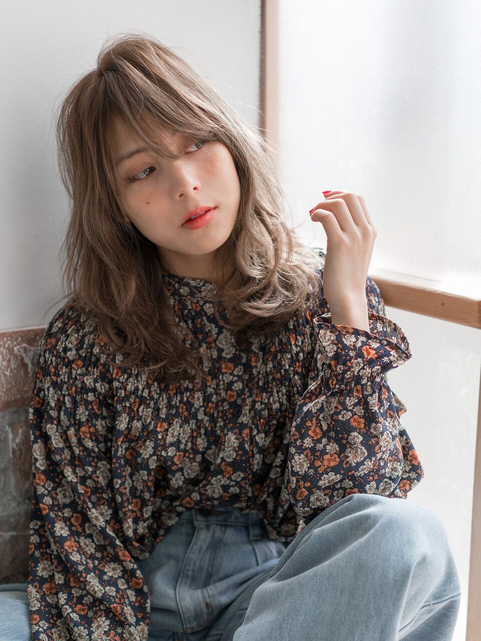 オーガニック☆リタッチ白髪染め＋カット ☆炭酸泉＆前処理Tr付☆ ￥4900