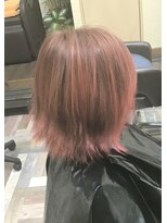 サムブリッジ(SOMEBRIDGE)&nbsp;★★★★赤ピンクのハイライトボブ★★★★【SOMEBRIDGE亀有】