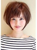 【30代40代50代】カットで決まる大人可愛いひし形ショートボブ
