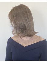 リグフクオカ(L.I.G fukuoka)&nbsp;【L.I.G fukuoka】顔回り小顔レイヤー×ペールベージュ