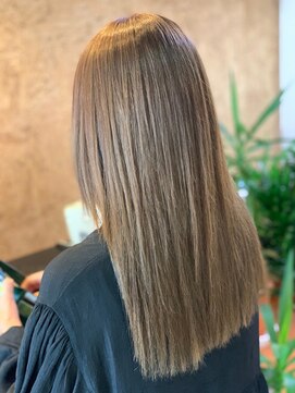 アークスヘアー イエローべージュスタイリング楽♪煌き美髪ナチュラルストレート