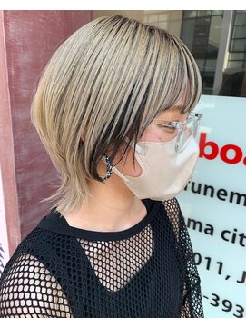 ボアップ 京橋店(boappu) #ウルフカット#インナーカラー#デザインカラー