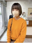 【minim×高橋】ぷつっとボブ×顔まわりレイヤー×オリーブ