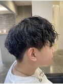 メンズマッシュツイストスパイラルパーマ