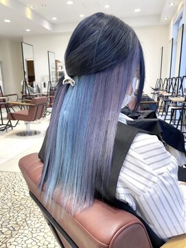 クアトログランシュ ひたちなか店(QUATRO×GranCieux) インナーカラー【ひたちなか/ブリーチ/インナー】