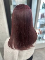 リア(riah) 艶カラー/カシスピンク/髪質改善/ストレート/大人ガーリー