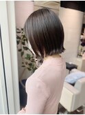 まとまるストレート外ハネボブ前髪カット髪質改善トリートメント
