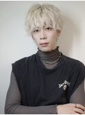 【ホワイトブロンド】ニュアンスパーマ