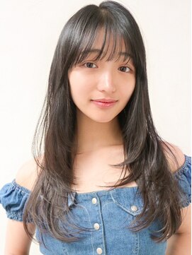 アイニティ(Inity) [Inity]レイヤーロング×ネイビーグレー[心斎橋/ダメージレス]