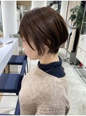 大人ショートレイヤー/耳かけ/白髪ぼかし/髪質改善30代40代50代
