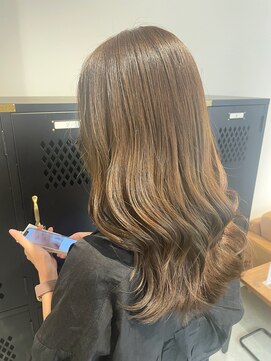 スティル ヘアアンドアイラッシュ(STILL hair&eyelash) 【森】レイヤーカット×オリーブ