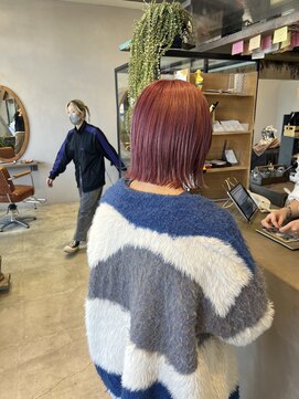 クルニエ(crenier) チェリーピンク/ヘイリーボブ