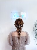 ヘアアレンジヘアセットあみおろし