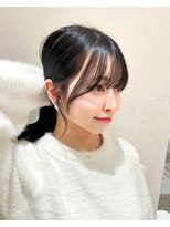 アマトウキョウ アユンチェ(AMA TOKYO×AYUNCHE)&nbsp;韓国ヘア　2wayバング  レイヤーカット くびれヘア  顔周り/