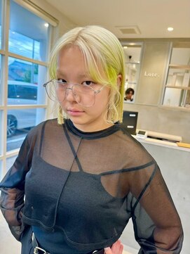 ロテ 名古屋 名駅店(Lote.) イメチェン/ホワイトブロンド/外ハネボブ/美髪/名古屋