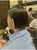 ショートボブ/インナーカラー/ハイトーンベージュ