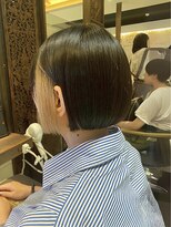 ヘアリゾート粋 ティガ 池袋店(tiga)&nbsp;ショートボブ/インナーカラー/ハイトーンベージュ
