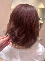 ガーデンヨコハマエスト(GARDEN YOKOHAMA est)&nbsp;暖色カラー チェリーブラウン 夏 ニュアンスパーマ くびれヘア