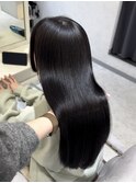 酸性縮毛矯正　髪質改善　ダークグレージュ