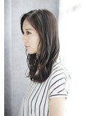 夏美髪質改善アプリコットオレンジハイライトカラーくびれヘア08