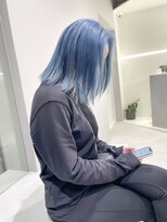 キオク(KIOX)&nbsp;色落ちシルバーのアイスブルー