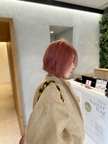 ルディー バイ ヘアーポケット(rudii by HAIR POCKET)&nbsp;ボブ×ピンクカラー