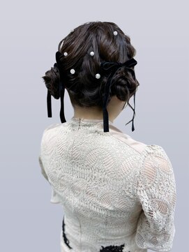 アールエーサロン モノクロ 虎ノ門(RA SALON モノクロ) 【アップスタイル】ツインおだんご