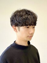 ヘアー アイス 御器所本店(HAIR ICI) メンズマッシュ シャドウパーマ スパイラルパーマ 韓国風