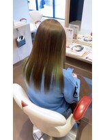 アース 会津若松店(HAIR&MAKE EARTH)&nbsp;ナチュラルブラウン×インナーグリーン