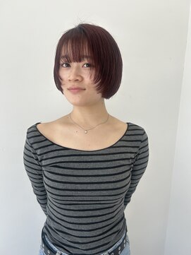 ロコ ファンデーション(LOCO FOUNDATION) チェリーレッド×ショートボブレイヤー