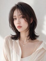 ノラ ギンザ(NORA GINZA)&nbsp;くびれミディアム×ウルフ×シースルーバング20代30代40代50代