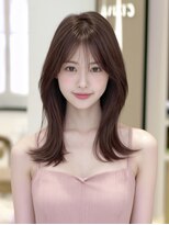 リンクエン(Link enn) 韓国風レイヤーカット/マロンブラウン/透明感カラー
