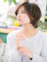 カバーヘア ブリス 大宮西口(COVER HAIR bliss)&nbsp;オリーブカラー小顔耳かけマッシュウルフ大宮20代30代40代a!