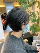 オーシャン(Ocean)&nbsp;[OCEAN Hair&Life藤原純] 艶黒髪カラー×ハンサムショート☆