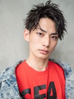 メゾンバイハバナ(maison by HAVANA)&nbsp;メンズカットセンターパートツイストスパイラルパーマ