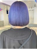 ダブルカラーラベンダーベージュカラーケアブリーチハイトーン