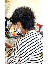 メトメ(METOME)&nbsp;［お客様ヘア］メンズウルフ×ゆるめスパイラル