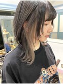 ☆ウルフカット×インナーカラー、シルバーベージュ☆10代20代