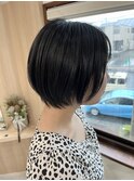 ブリーチなしダブルカラー×ブルーブラック
