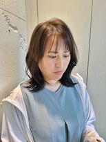 プレデフリュー 北白川本店(PUREE de FLEURS)&nbsp;10代20代30代顔周りレイヤーくびれセミディスタイル