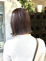 ヲタク(wotaku.)&nbsp;グレージュカラーダブルカラー透明感カラーくすみカラーミニボブ