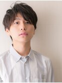 学生10代20代アースカラー斜めバング無造作ショートV上尾