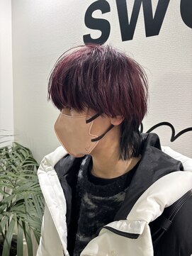 スウィープ 札幌大通(sweep) 【ワインレッド×ブラック】デザインウルフ