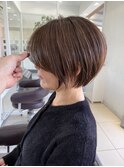 【50代・60代奈良】まとまり艶ショートボブ/髪質改善／しらさん