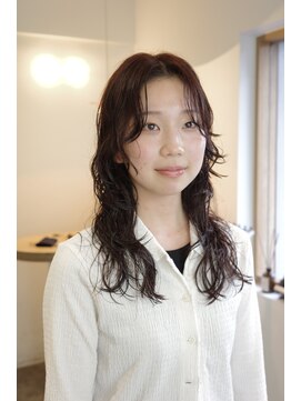 エミイ 鎌倉(eMii.) ハッシュカット/レイヤーカット/オレンジブラウン/パーマ/鎌倉