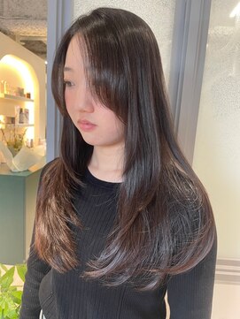 ネウィ 八王子(newi) 艶髪顔周りレイヤースタイル