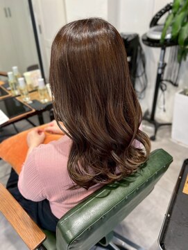 シャルムバイルーチェココ(CHARME by Lu'ce coco) チェリーブラウン上品フェミニンロング